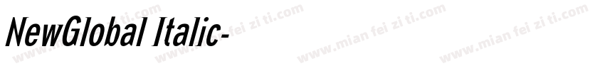 NewGlobal Italic字体转换